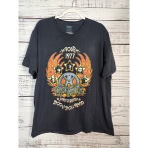 Aerosmith America's Greatest Tour 1977 Men's t-shirt size XXL